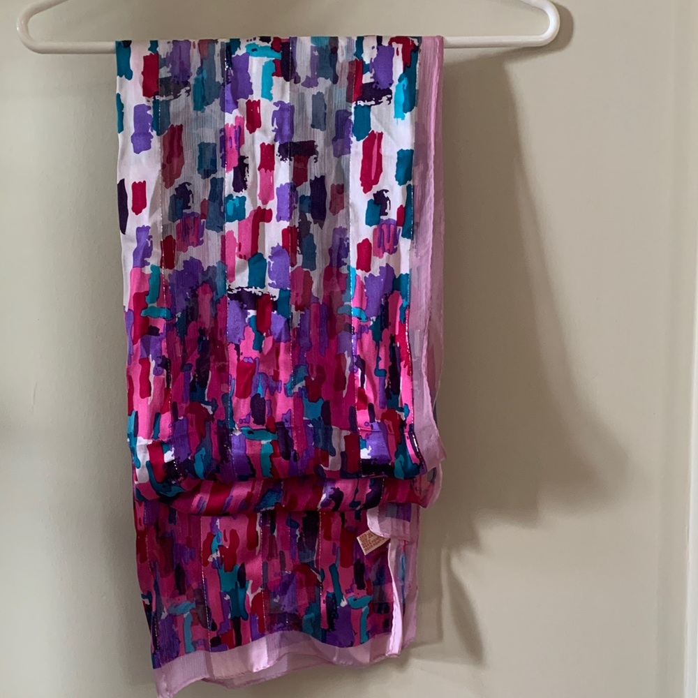 Colorful Abstract Print Scarf